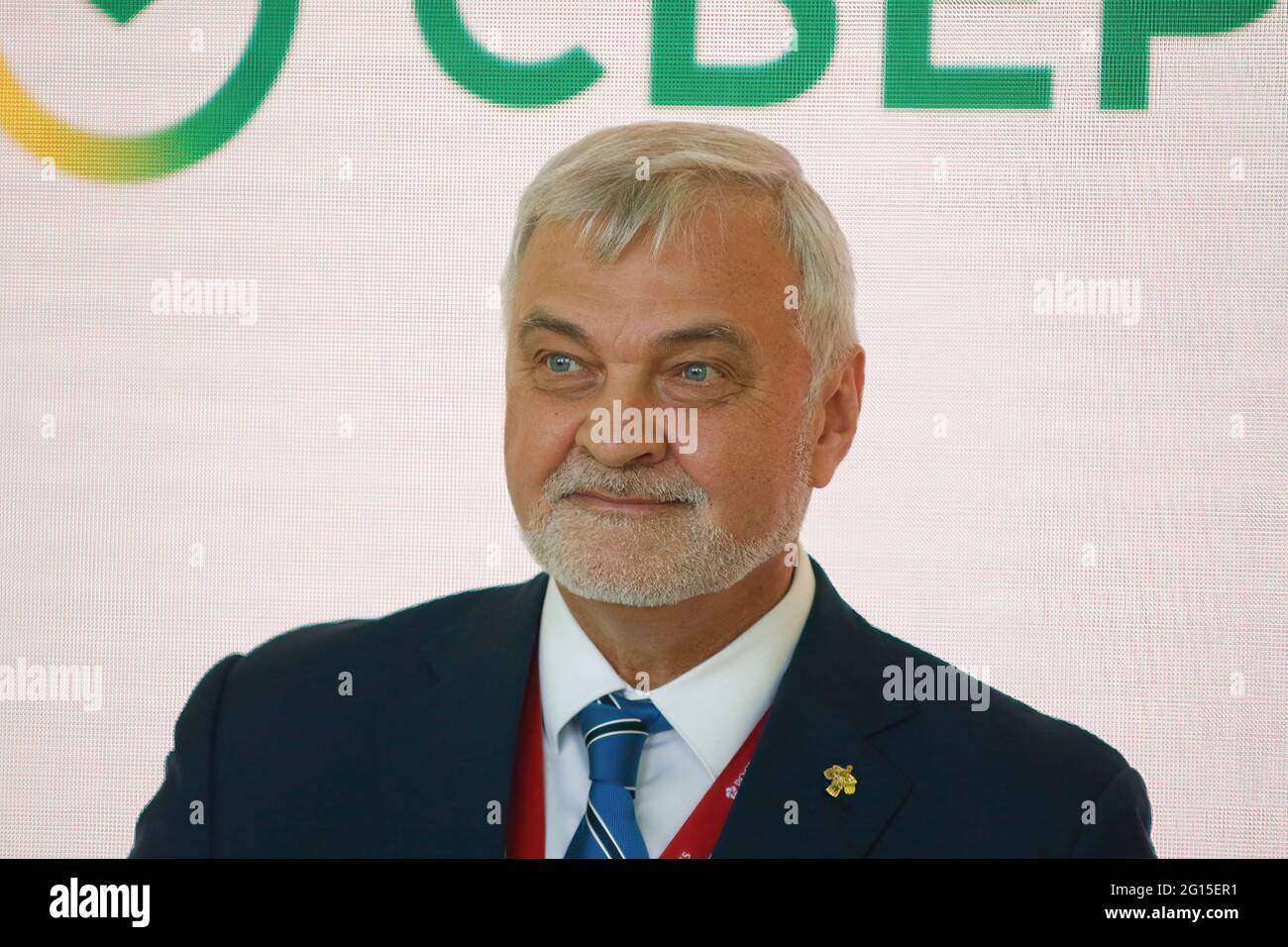 San Pietroburgo, Russia. 04 giugno 2021. Governatore della Repubblica di Komi, Vladimir Uiba visto durante il Forum economico Internazionale di San Pietroburgo. Credit: SOPA Images Limited/Alamy Live News Foto Stock