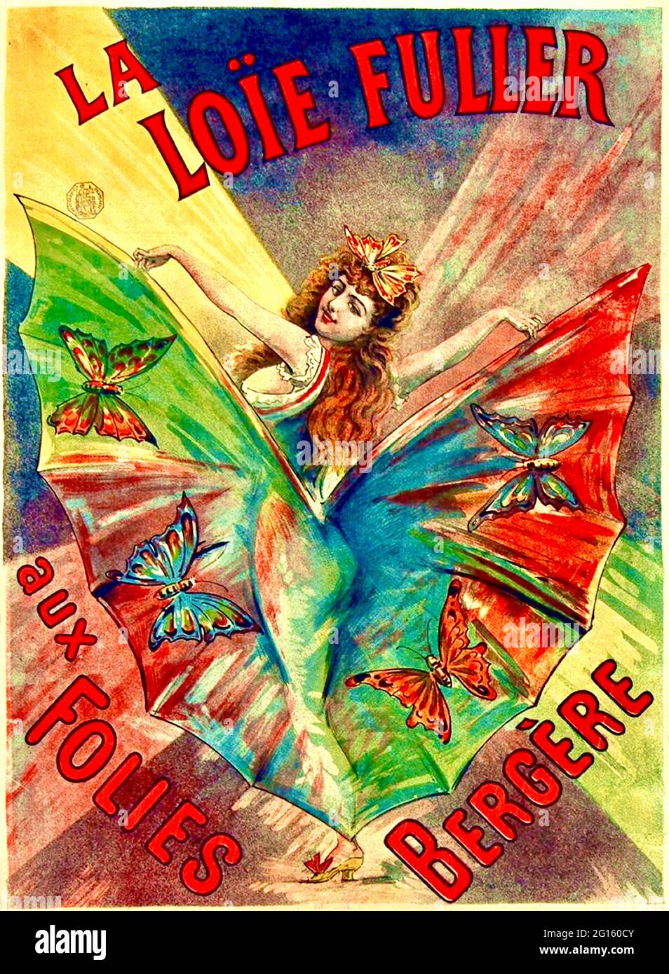 Poster per Loie Fuller al Folies Bergère Foto stock - Alamy