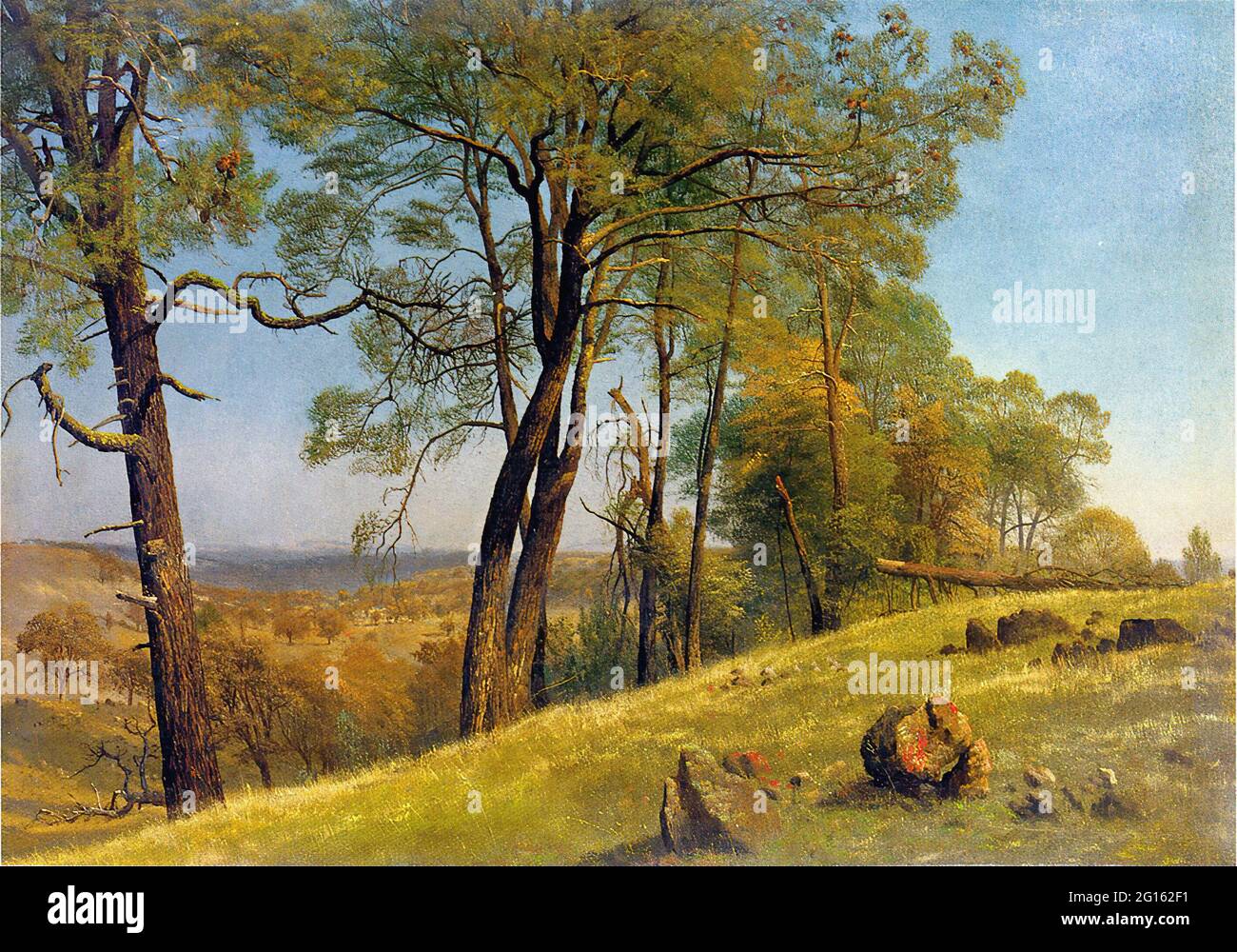 Albert Bierstadt ( 1830 - 1902 ) - Landscape Rockland County California C 1872 Foto Stock