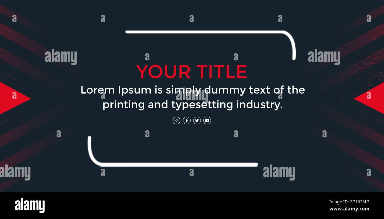 Facebook Cover Design Foto Stock