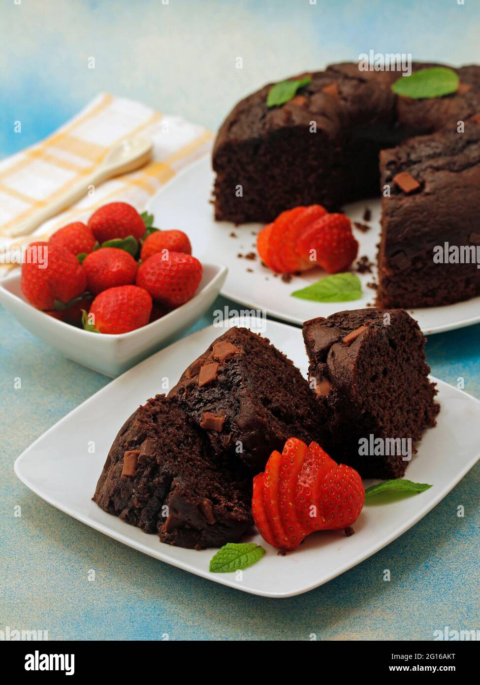 Crostata al cioccolato. Foto Stock