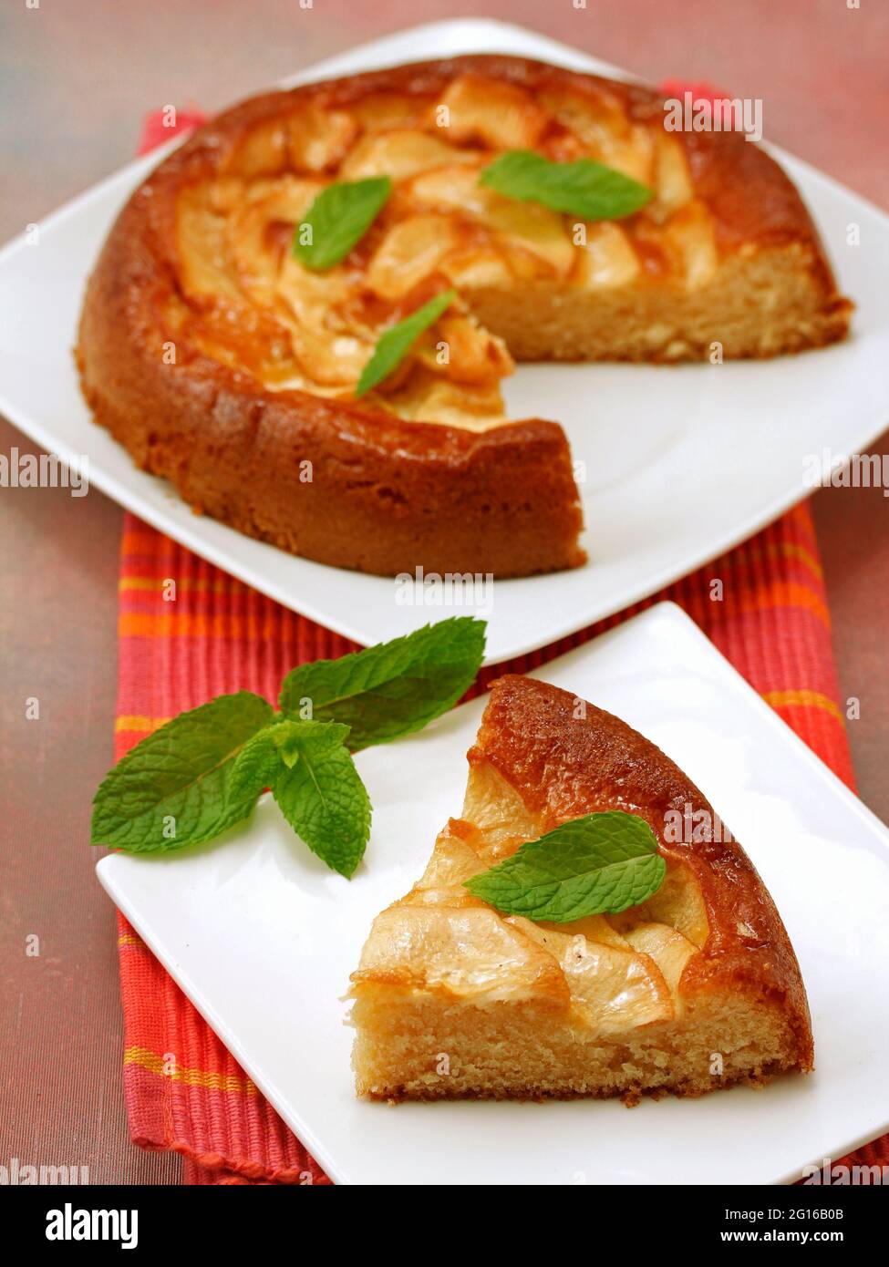 Crostata di mele. Foto Stock