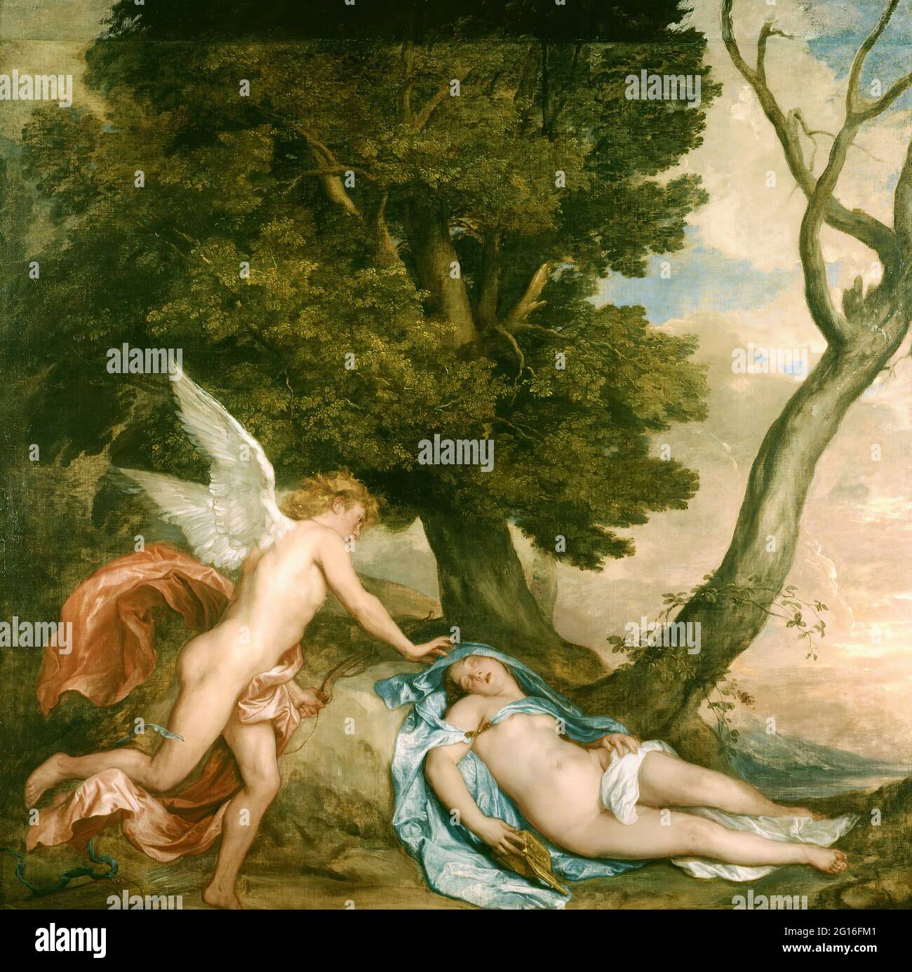 Anton Van Dyck - Cupido e Psiche Foto Stock