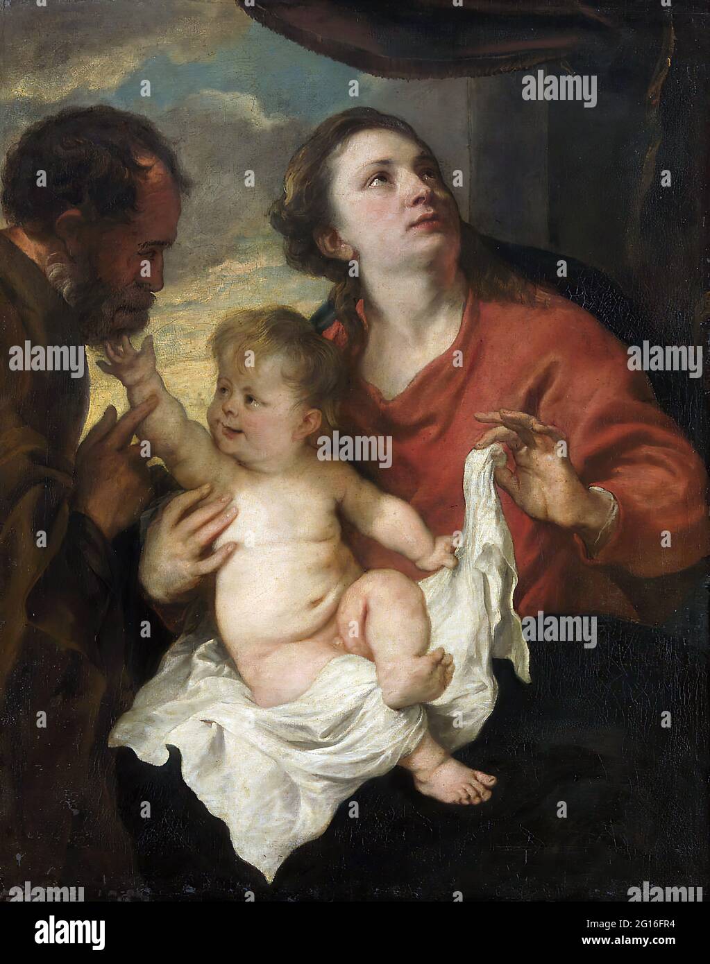 Anton Van Dyck - Sacra Famiglia Foto Stock