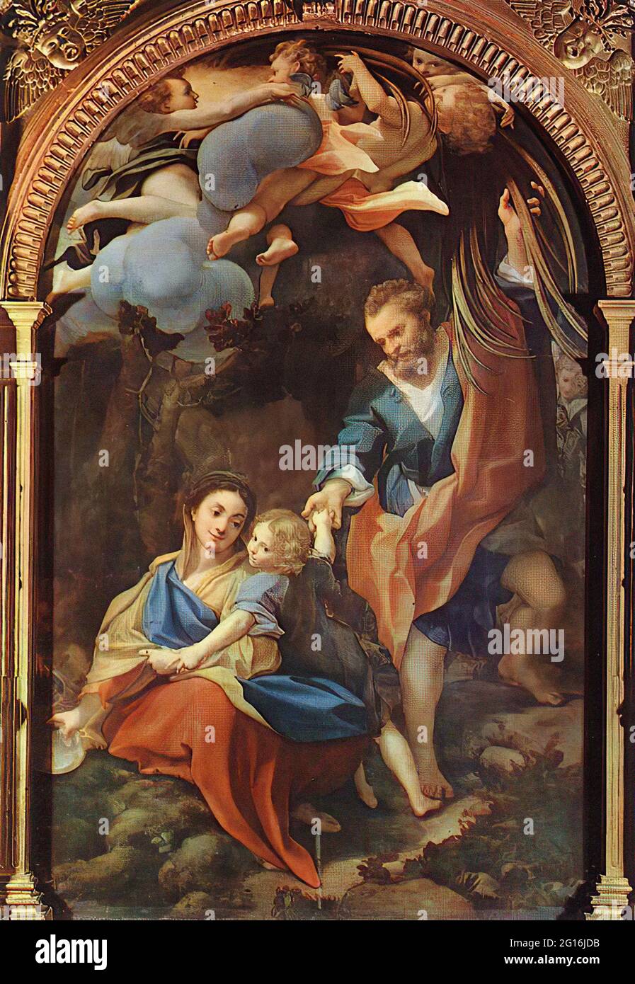 Antonio Allegri, a.k.a Correggio - Madonn Dell Scodell 1530 Foto Stock