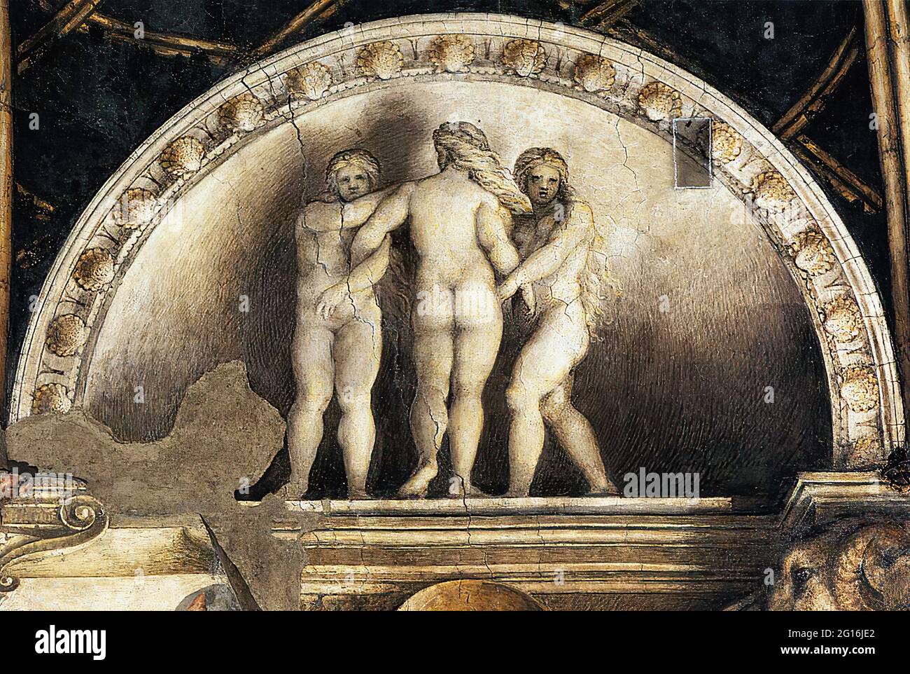 Antonio Allegri, a.k.a Correggio - tre grazie C 1519 Foto Stock