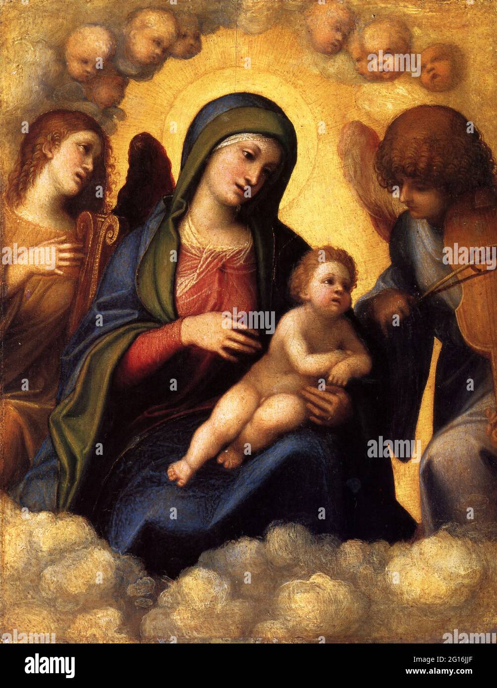 Antonio Allegri, Dit Correggio - Madonna col Bambino in Gloria Foto Stock