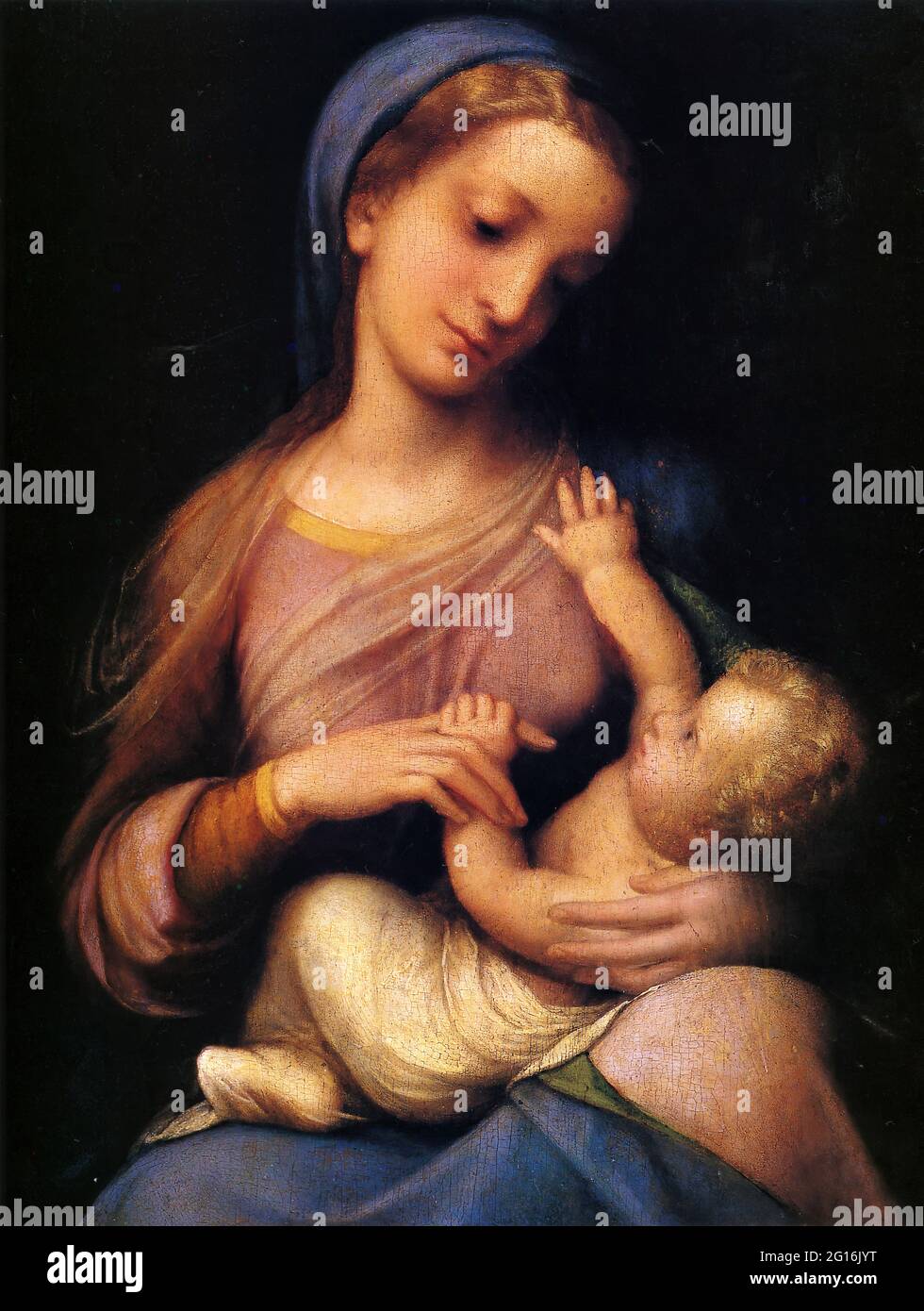 Antonio Allegri, Dit Correggio - Madonna col Bambino Campori Madonna Foto Stock