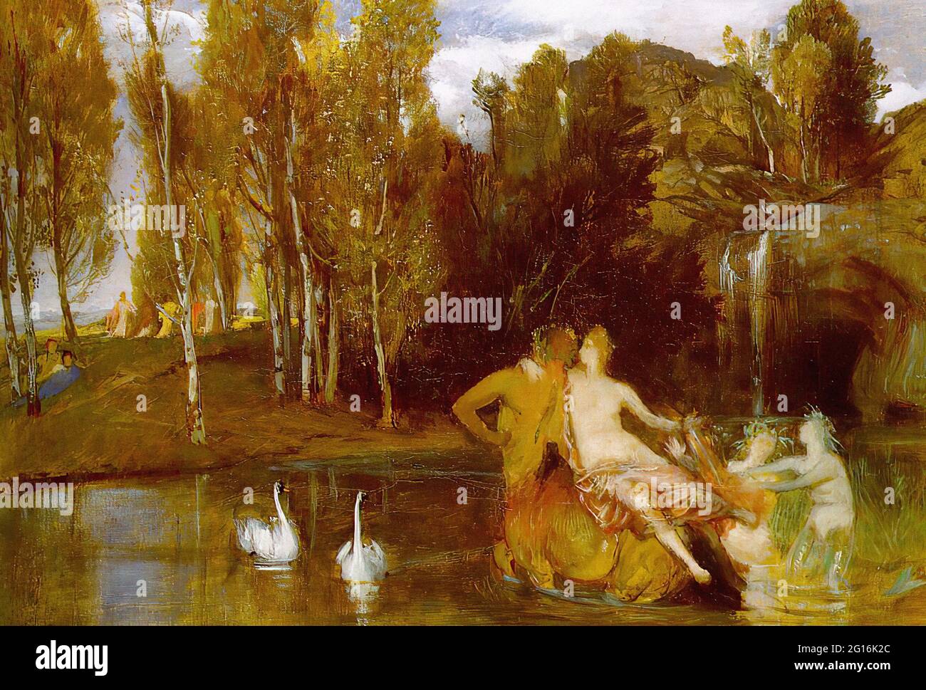 Arnold Böcklin - campi Elisi 1877 Foto Stock