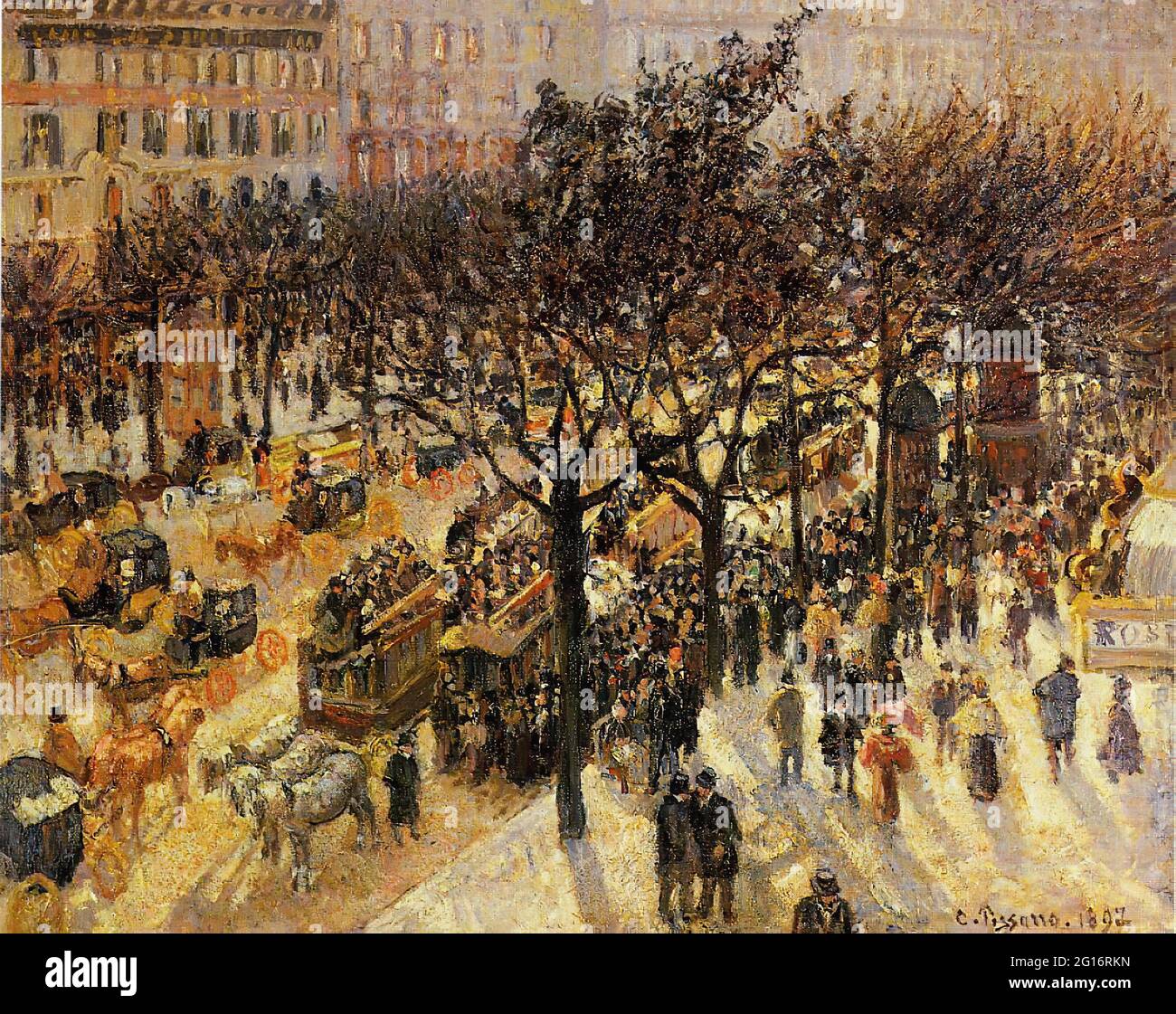 Camille Pissarro - Boulevard Des Italiens pomeriggio 1897 Foto Stock
