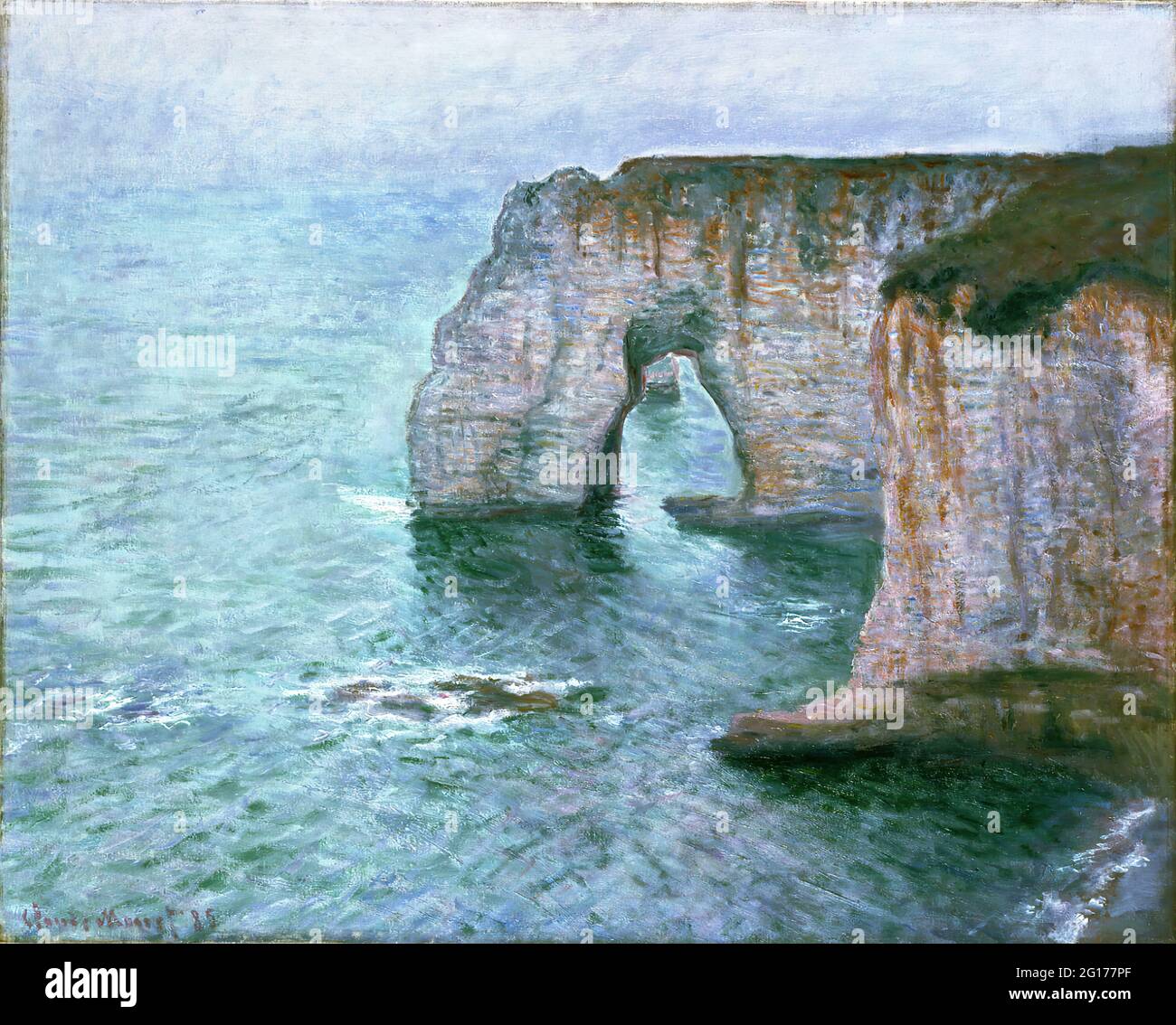 Claude Monet - Manne Porte Tretat Foto Stock