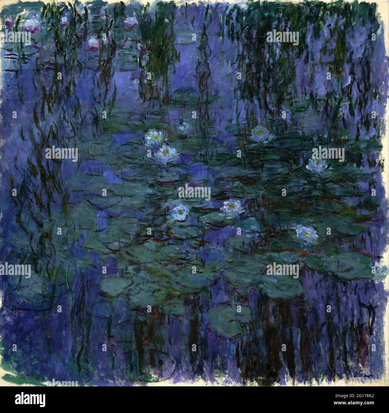 Claude Monet - Nymphas Bleus Foto Stock
