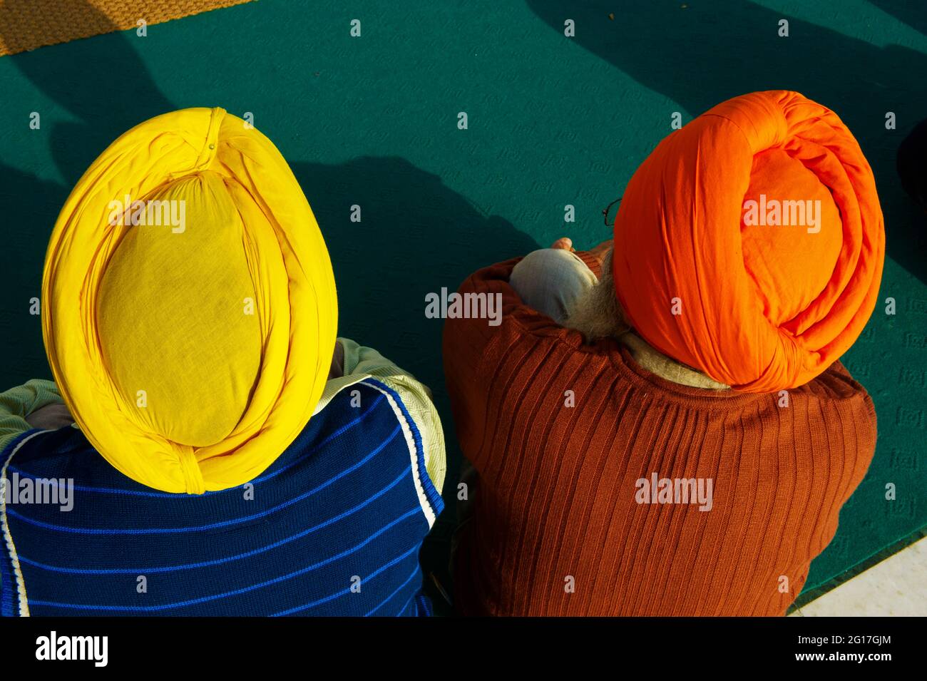 India, Penjab, Amritsar, Harmandir Sahib (Tempio d'oro), centro spirituale e culturale della religione Sikh Foto Stock