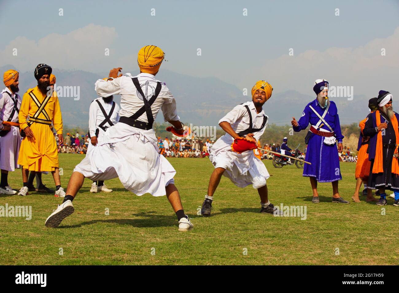 India, Punjab, Anandpur Sahib, Hola Mohalla festival della comunità Sikh Foto Stock