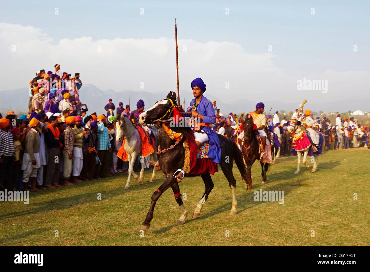 India, Punjab, Anandpur Sahib, Hola Mohalla festival della comunità Sikh Foto Stock