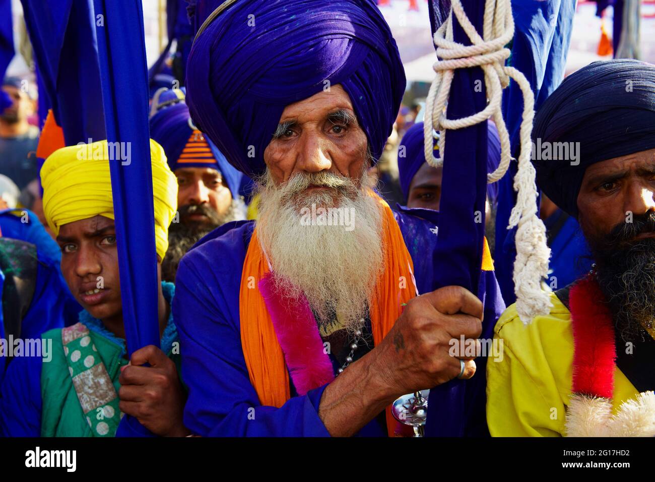 India, Punjab, Anandpur Sahib, Hola Mohalla festival della comunità Sikh Foto Stock