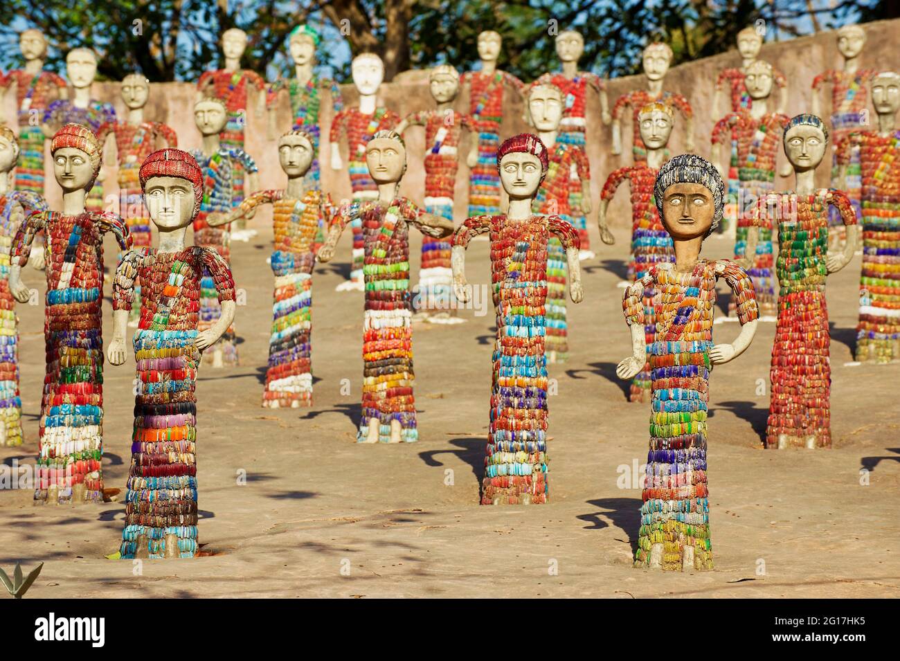 Il Giardino Fanatasy di Nek Chand, Chandigarh, Haryana e Punjab, India Foto Stock