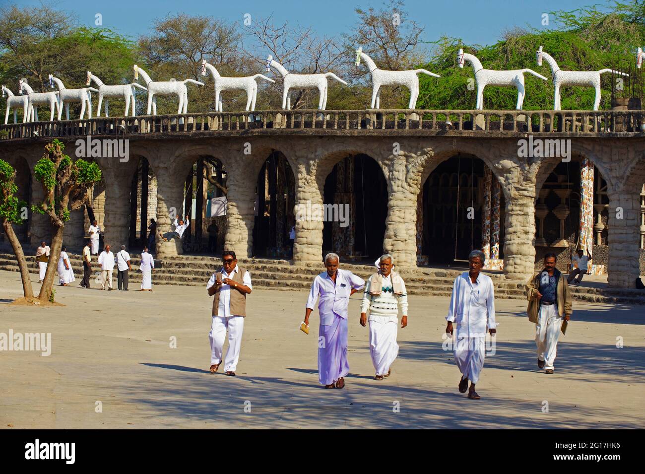 Il Giardino Fanatasy di Nek Chand, Chandigarh, Haryana e Punjab, India Foto Stock