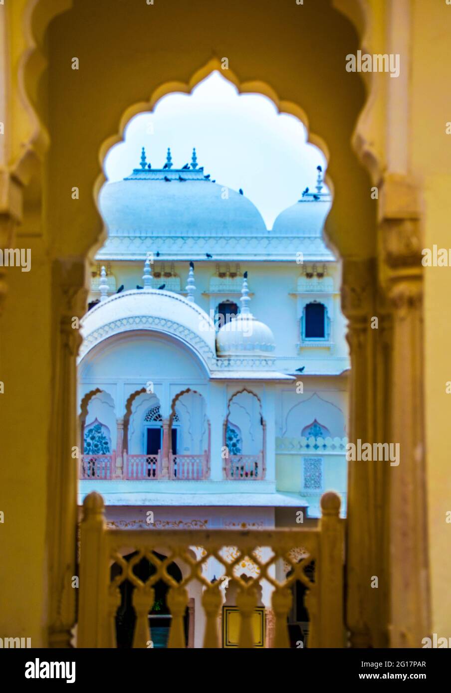 La città di Sawai Madhopur è una città dell'India di 6.845 abitanti, situata nel distretto di Sawai Madhopur, nello stato federato del Rajasthan. Foto Stock