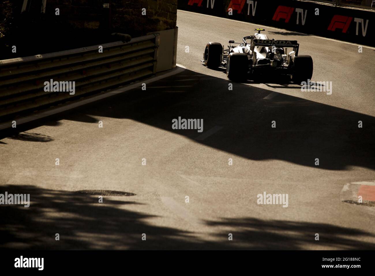 10 GASLY Pierre (fra), Scuderia AlphaTauri Honda AT02, azione durante il Gran Premio di Formula 1 Azerbaigian 2021 dal 04 al 06 giugno 2021 sul circuito cittadino di Baku, a Baku, Azerbaigian - Foto DPPI / LiveMedia Foto Stock