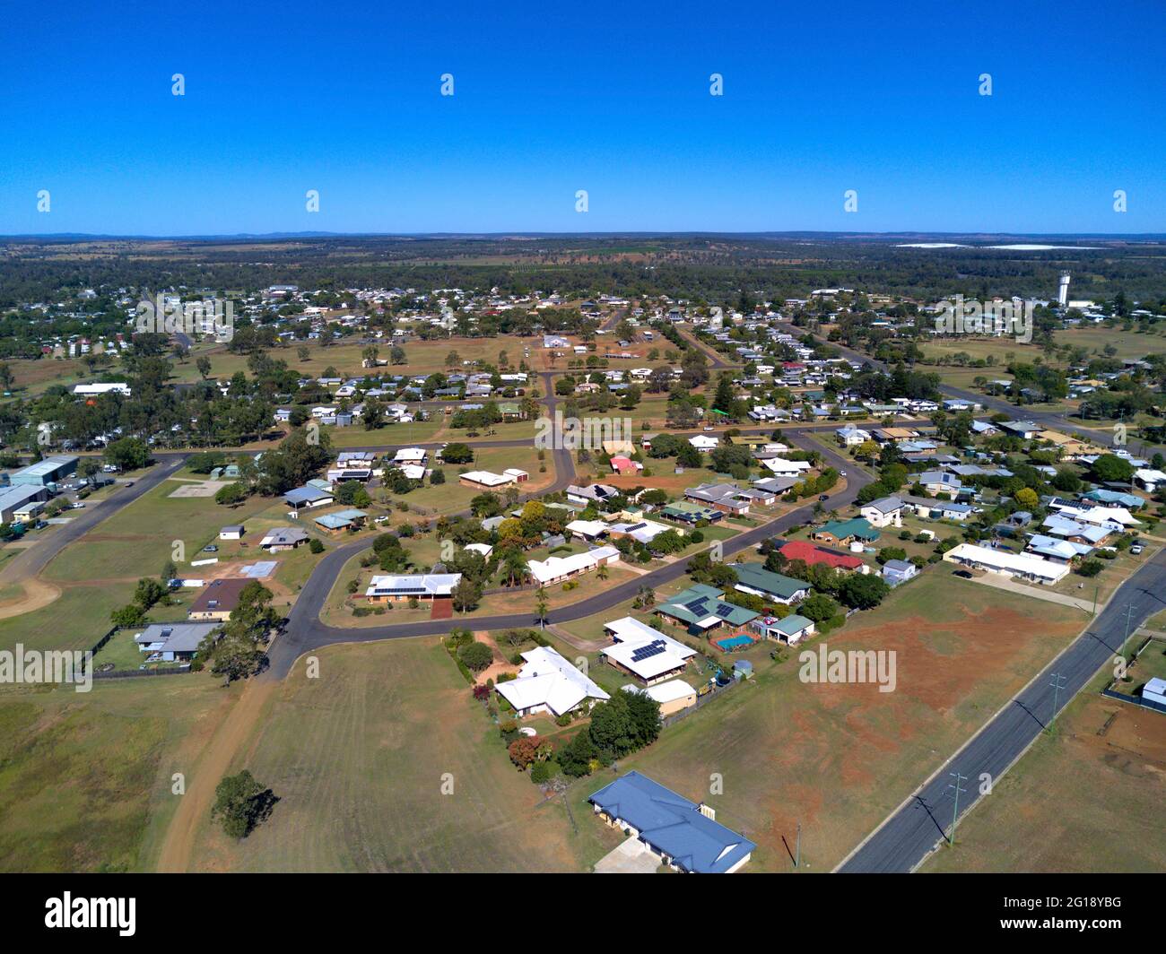 Aereo di alloggio a Mundubbera Nord Burnet Queensland Australia Foto Stock