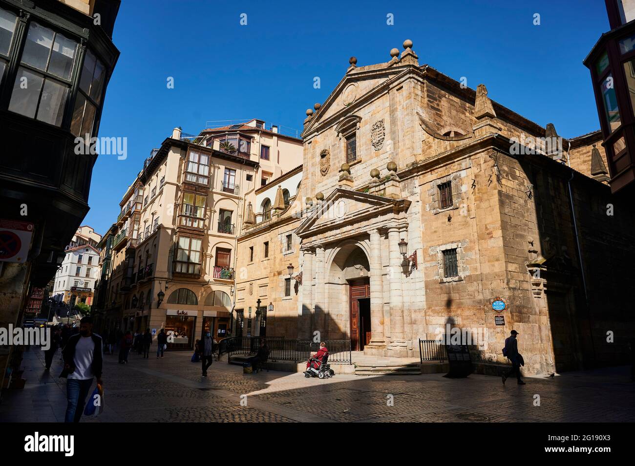 Iglesia de los Santos Juanes, bilbao, biscay, Contry basco, euskadi, euskal herria, spagna, europa Foto Stock
