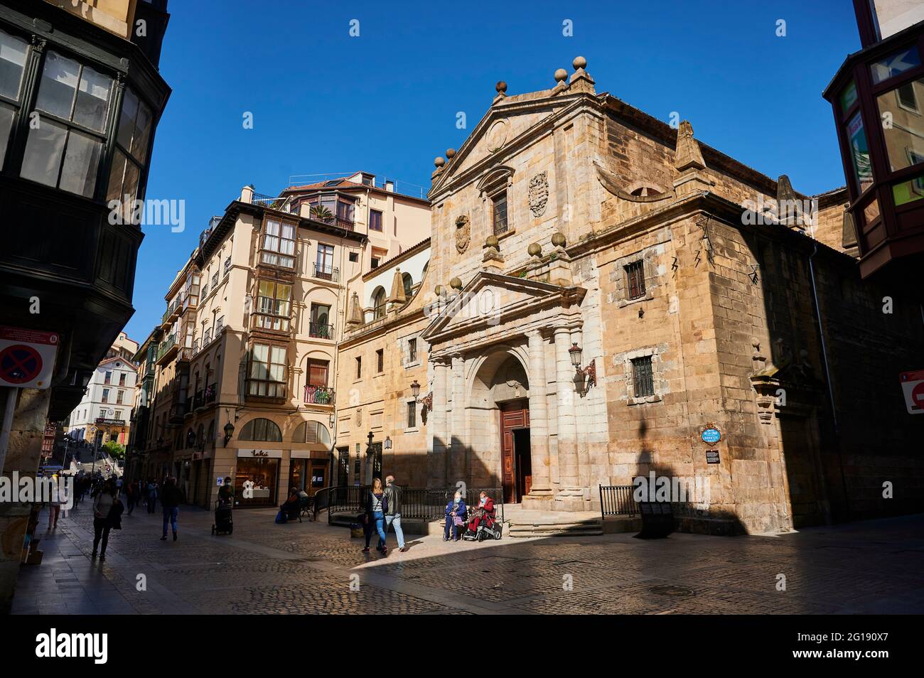 Iglesia de los Santos Juanes, bilbao, biscay, Contry basco, euskadi, euskal herria, spagna, europa Foto Stock