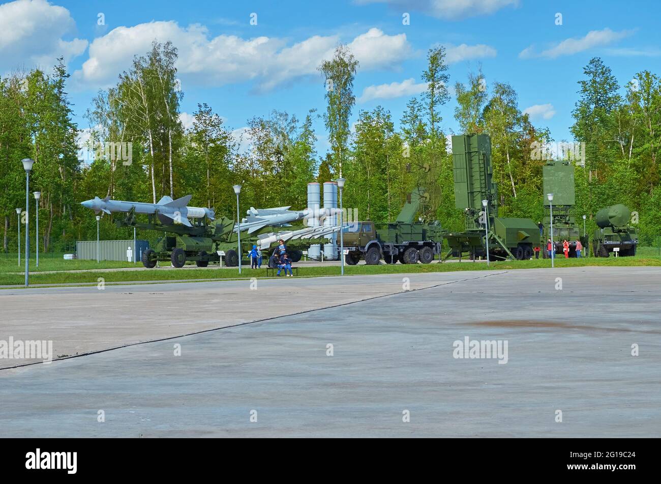 Patriot Park, Regione di Mosca, Russia, 22 maggio 2021. Esposizione di attrezzature militari Foto Stock