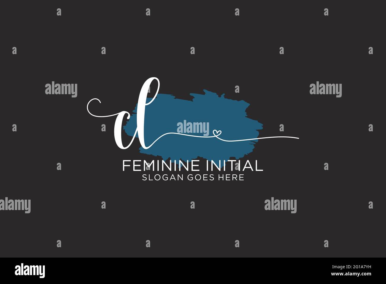 CL beauty monogramma ed elegante logo design scritta a mano logo di firma iniziale, matrimonio, moda, floreale e botanico con modello creativo. Illustrazione Vettoriale