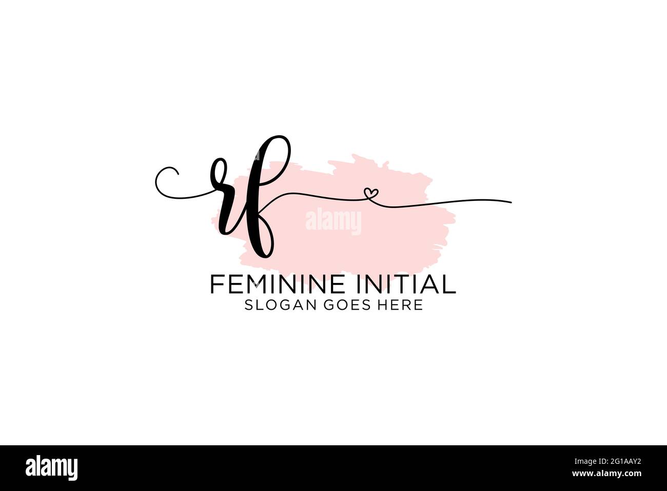 SF beauty monogramma ed elegante logo design scritta a mano logo di firma iniziale, matrimonio, moda, floreale e botanico con modello creativo. Illustrazione Vettoriale