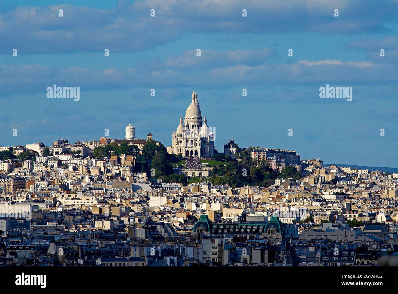 Francia, Parigi (75), la basilica del Sacro cuore sulla collina di Montmartre Foto Stock