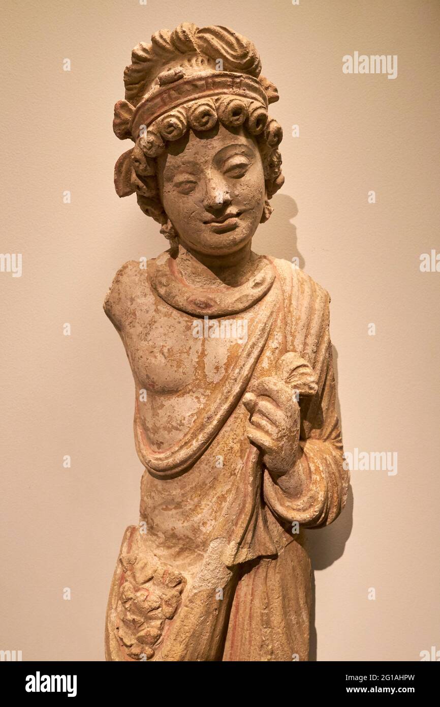 Francia, Parigi, museo Guimet, persona, sito di Hadda, Monastero di Tapa-Kalan, Afghanistan, 3 ° secolo Foto Stock