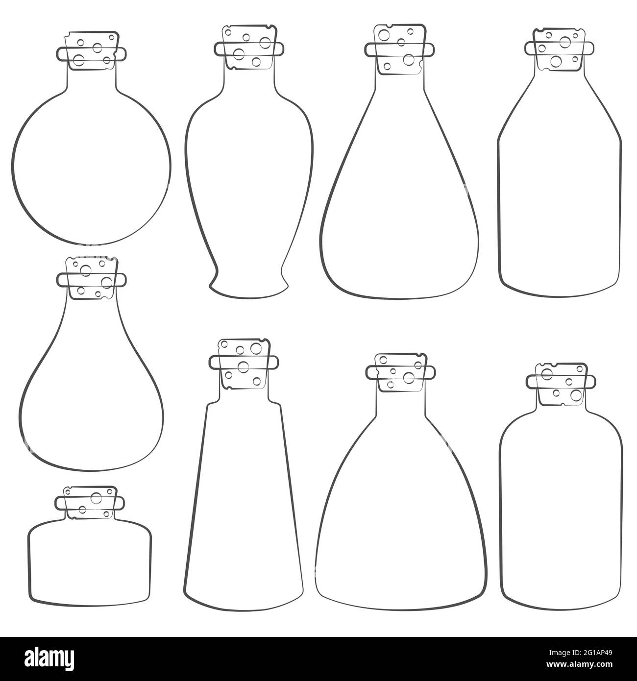 Set vettoriale con l'immagine delle fiale e delle provette. Oggetti isolati su sfondo bianco. Illustrazione Vettoriale Set vettoriale con l'immagine delle fiale e delle provette. Oggetti isolati su sfondo bianco. Illustrazione Vettoriale