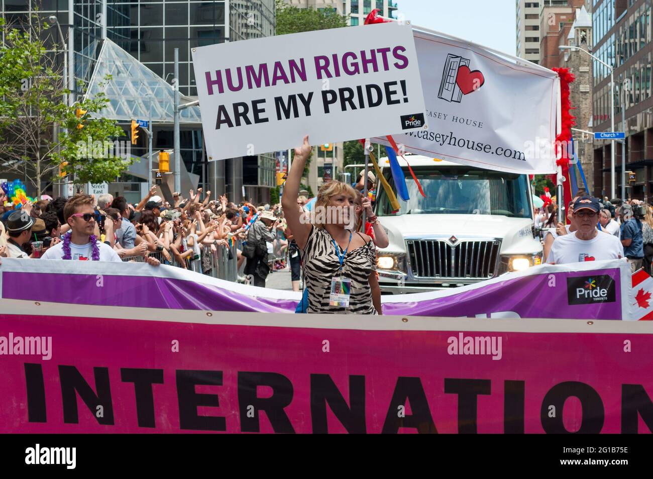 Toronto, Pride Parade, Canada-30 giugno 2013 Foto Stock