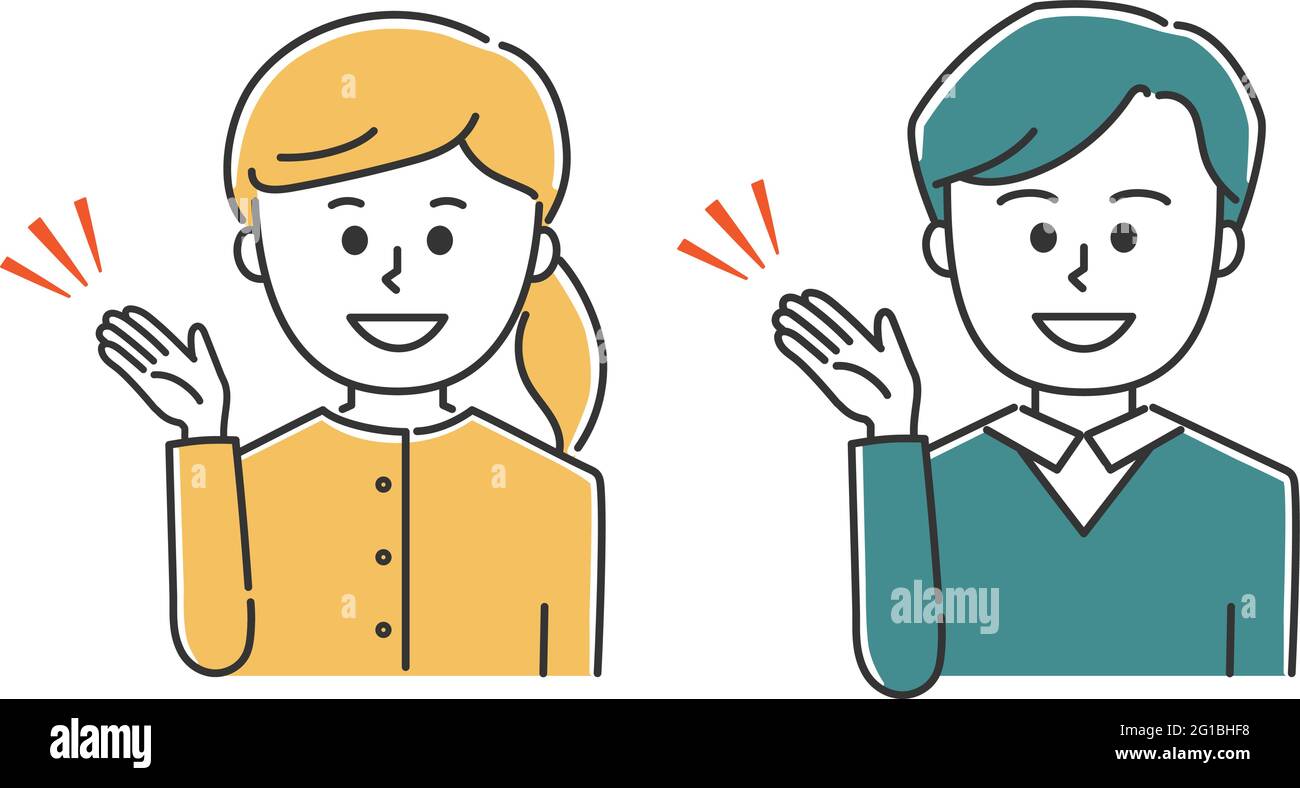 Set di insegnanti della scuola che indossano abiti ordinari che guidano qualcuno intorno. Illustrazione vettoriale isolata su sfondo bianco. Illustrazione Vettoriale