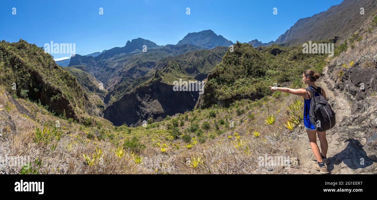 FRANCIA. REUNION ISLAND, MAFATE CIRCUS Foto Stock