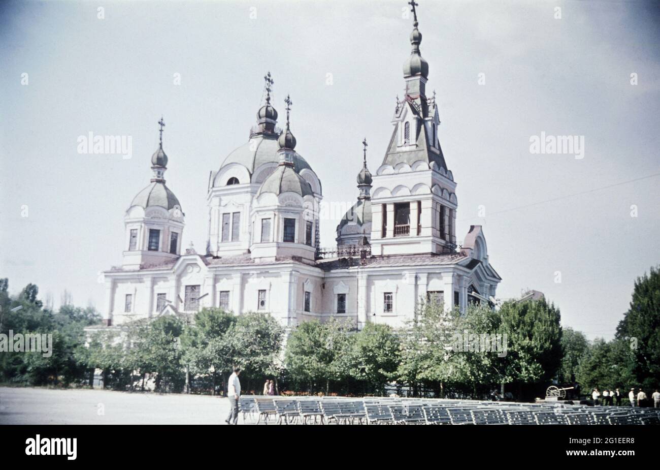 Geografia / viaggio, Kazakistan, Almaty, chiese, ex cattedrale, Vista esterna, anni '60, INFORMAZIONI-DIRITTI-AGGIUNTIVI-DI-LIQUIDAZIONE-NON-DISPONIBILI Foto Stock