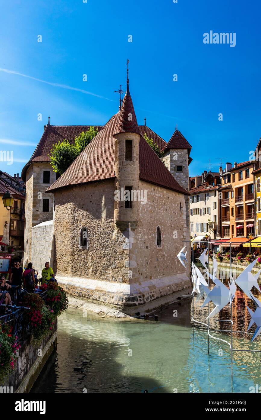 FRANCIA. ALTA SAVOIA (74) ANNECY. LE PALAIS DE L'ILE O 'LES VIEILLES-CARCERSONS' (VECCHIE CARCERI) Foto Stock