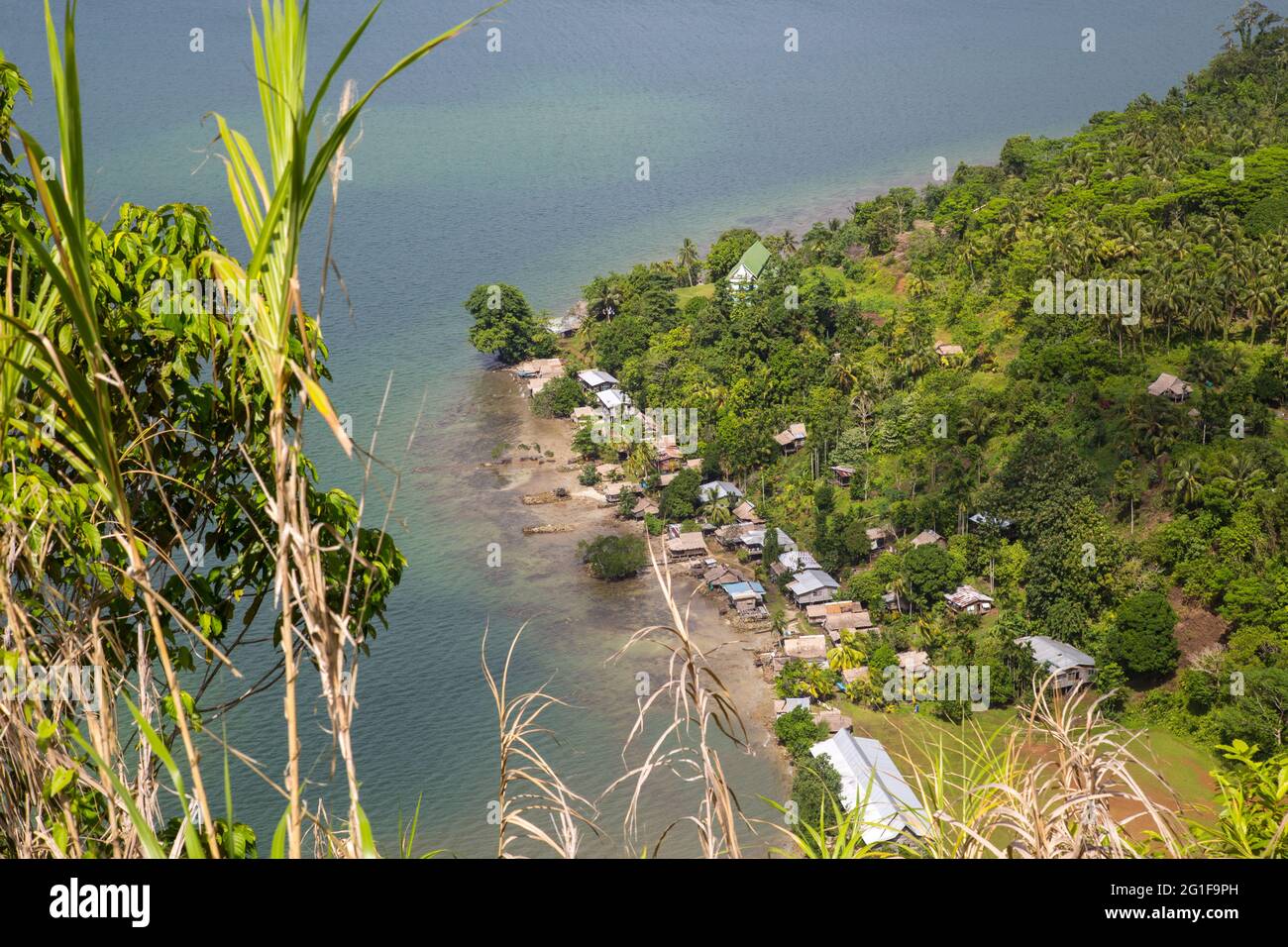 Laguna di Marovo nelle Isole Salomone Laguna di Marovo nelle Isole Salomone Foto Stock