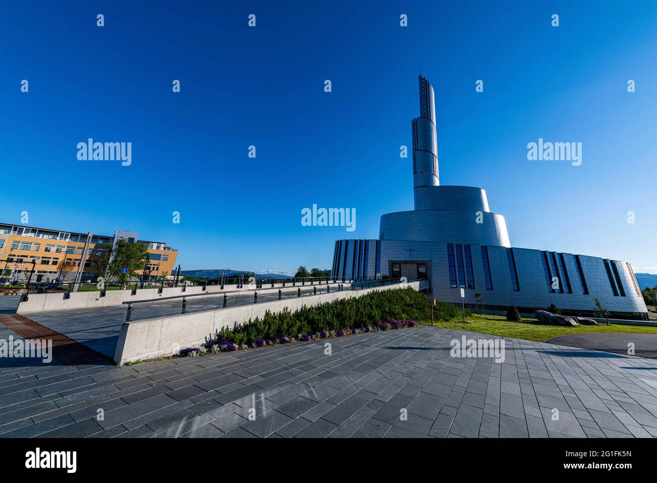 Cattedrale dell'aurora boreale, alta, Norvegia Foto Stock