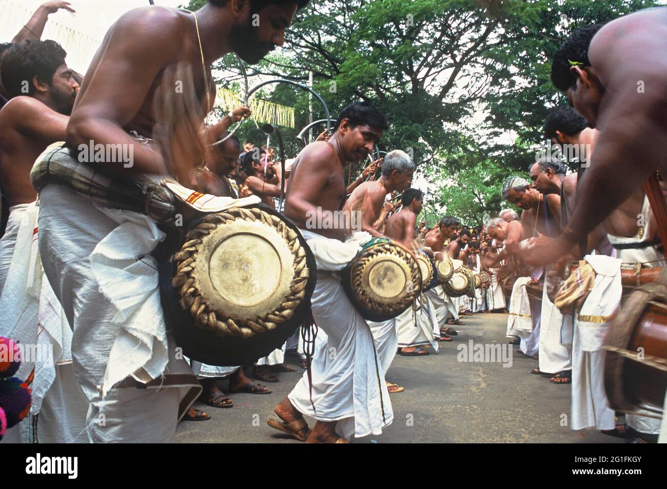 Pooram festival, Trichur, Kerala, India Foto Stock