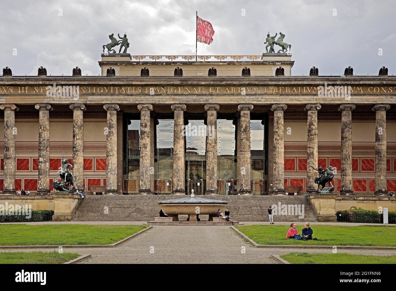 Altes Museum, Antichità Collezioni dei Musei nazionali di Berlino, Lustgarten, Isola dei Musei, Berlino, Germania Foto Stock