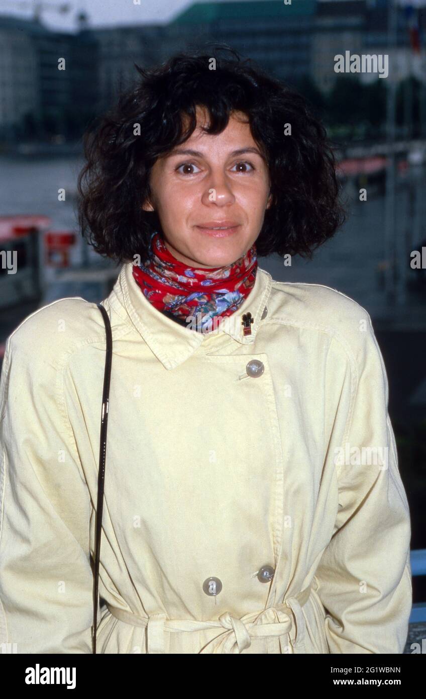 Regisseurin Ildiko Enyedi, Gewinnerin der Palme d'Or von Cannes, beim Film-Festival Hamburg, Deutschland 1989. Foto Stock