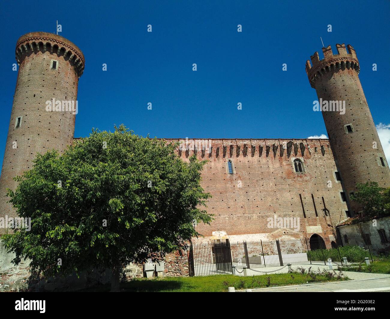 Ivrea, Italia, 5 giugno 2021 - il sito del castello unesco Foto Stock