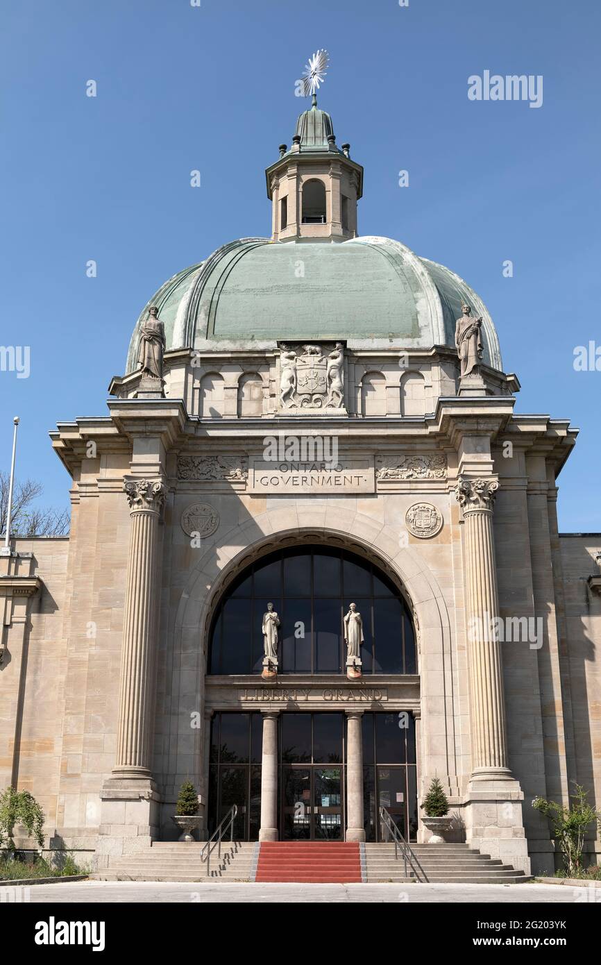 L'edificio governativo dell'Ontario costruito nel 1926. Esposizione Nazionale Canadese (CNE). Toronto, Ontario, Canada. Foto Stock