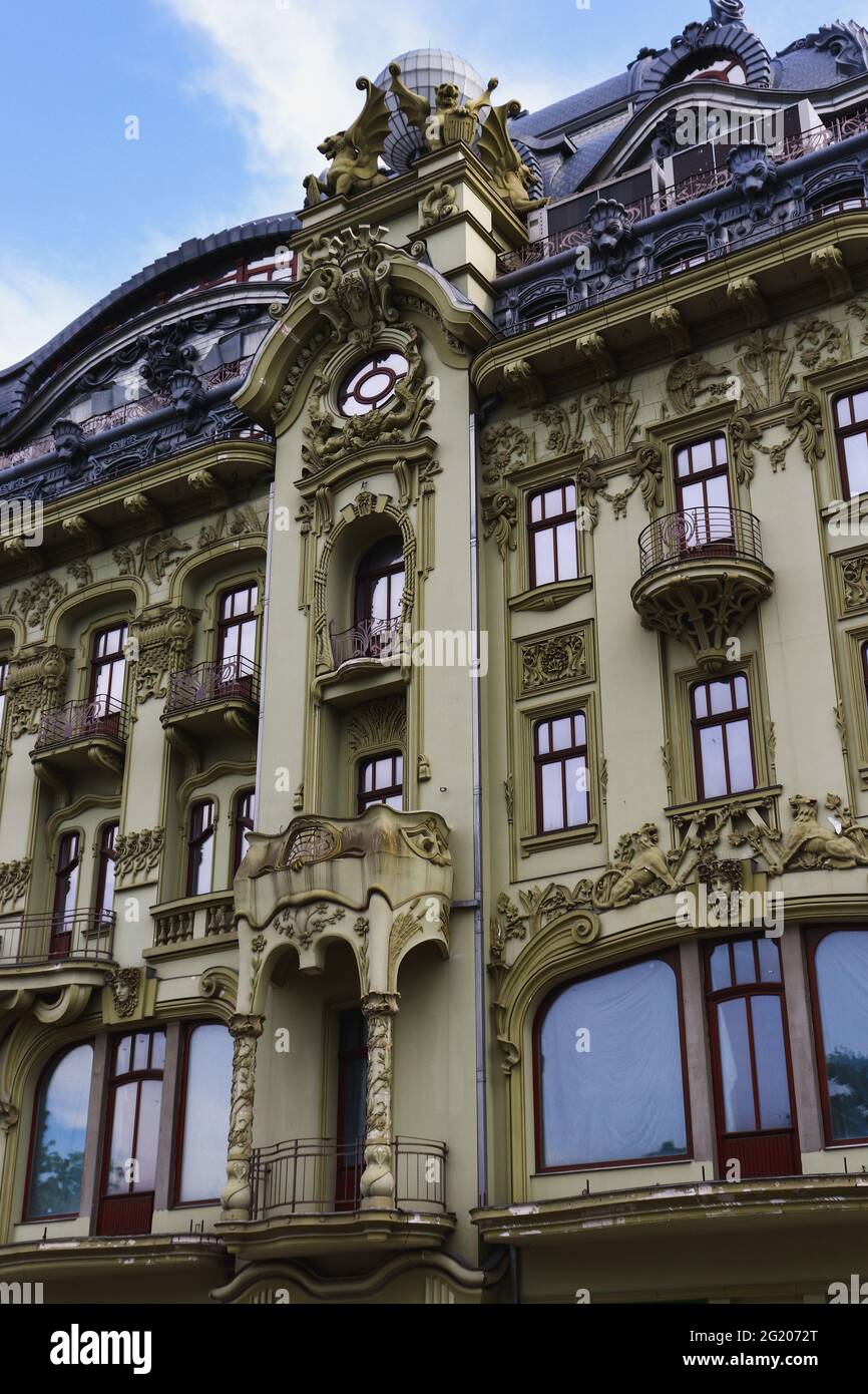 Odessa, Ucraina, giugno 2021. Hotel di Mosca in Odessa sulla via Deribasovskaya Foto Stock