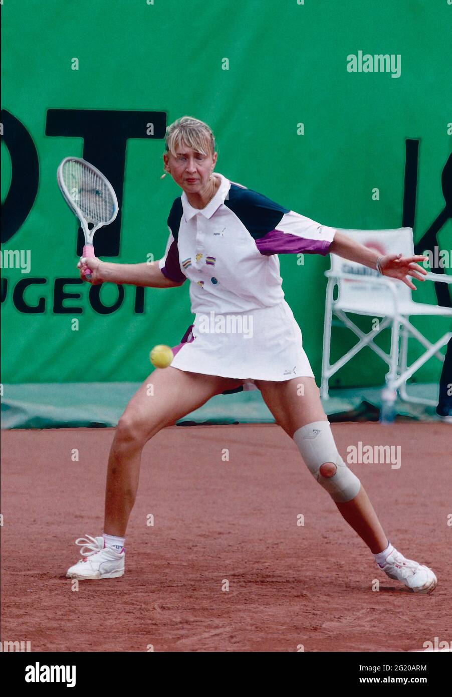Il tennista ceco Regina Rajchrtova, anni '90 Foto Stock
