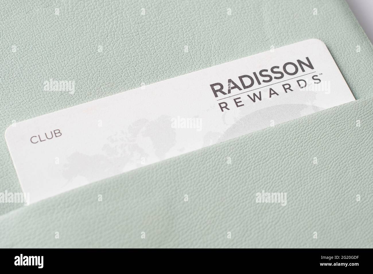 Il Radisson Hotel Group è uno dei gruppi alberghieri più grandi del mondo. Più di 75 anni e più di 1100 hotel in tutto il mondo. Foto Stock