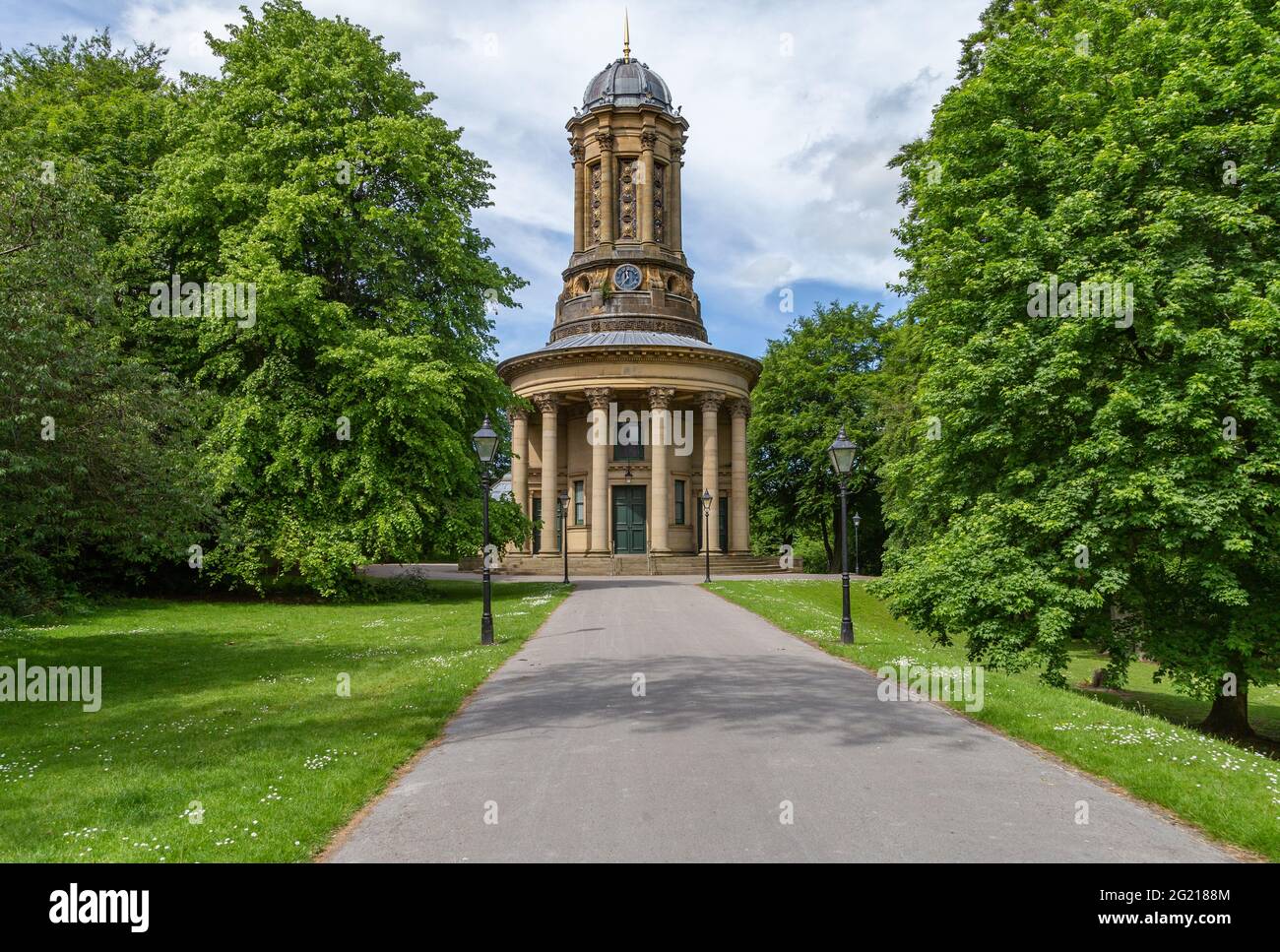 Saltaire United Reformed Church nello Yorkshire, Inghilterra. Foto Stock