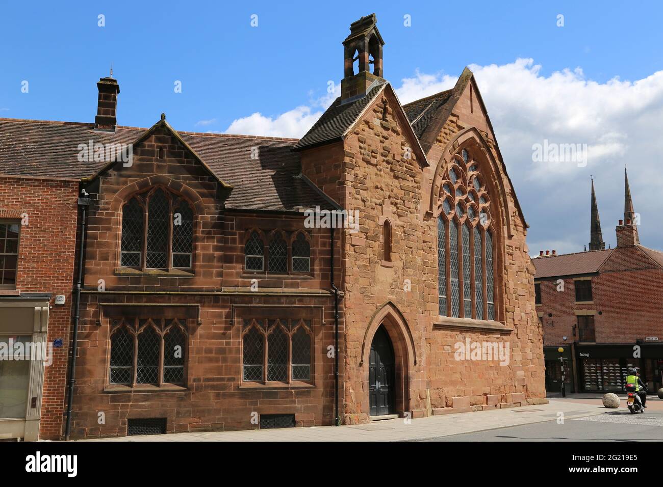 Old Grammar School (ex Ospedale di St John Chapel), Hales Street, centro città, Coventry, West Midlands, Inghilterra, Gran Bretagna, Regno Unito, Europa Foto Stock